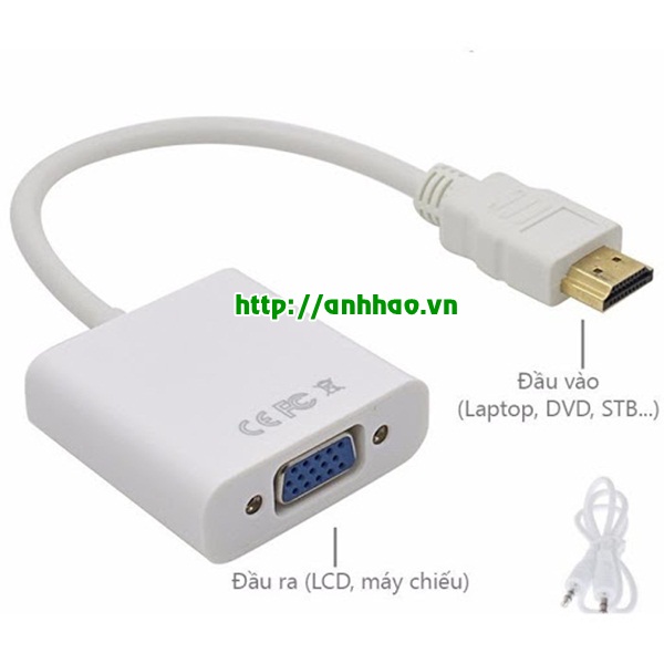 Cáp chuyển đổi  HDMI sang VGA giá rẻ